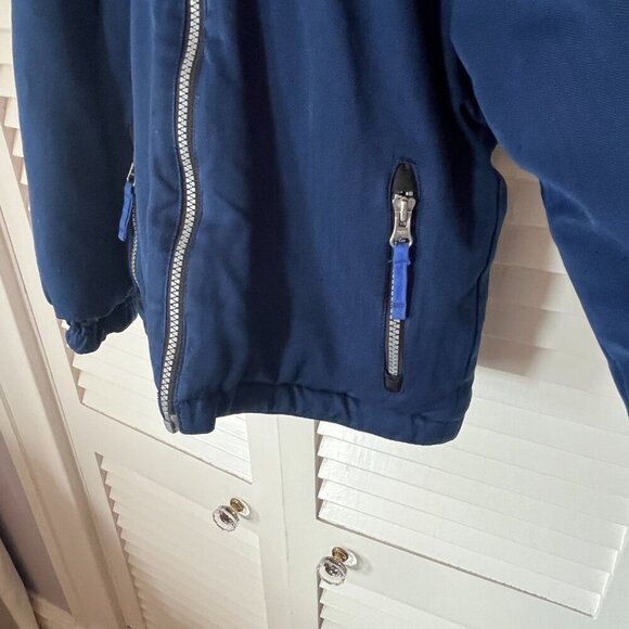 Obermeyer kids hooded jacket insulated navy blue 4 - Picture 3 of 14